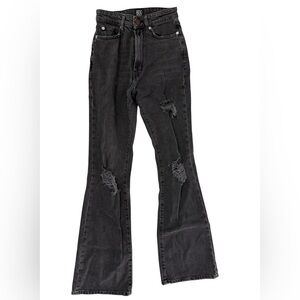 BDG Black Flare Distressed Jeans Size 24